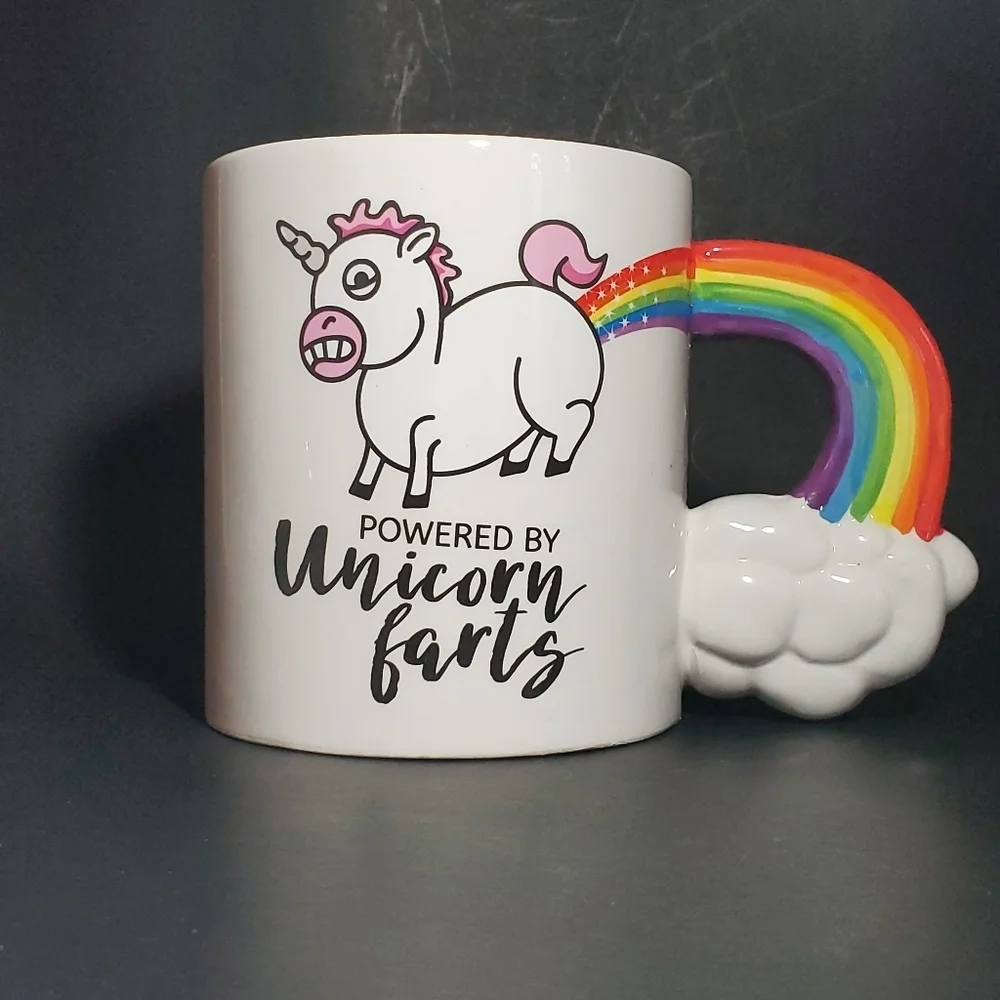 BigMouth Inc. Coffee Mug - “Powered by Unicorn Farts”, Novelty Coffee Mug, 20 oz